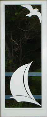 bird sailboat door