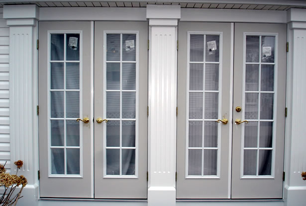 customer double doors with columns