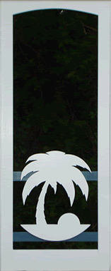 palm tree door