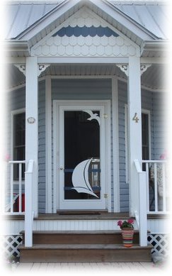 Sailboat screen door